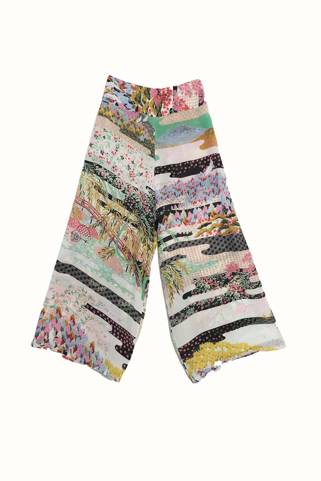 One Hundred Stars Palazzo Pants Spring White