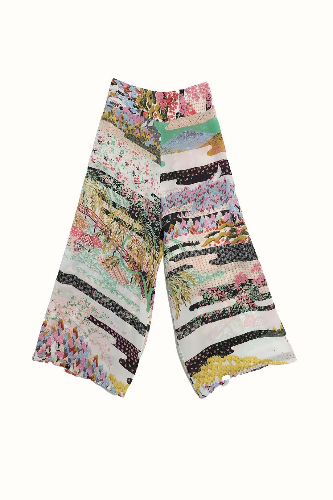 picture of One Hundred Stars Palazzo Pants Spring White - Number Two - womens - fashion - ethical - clothing - One Hundred