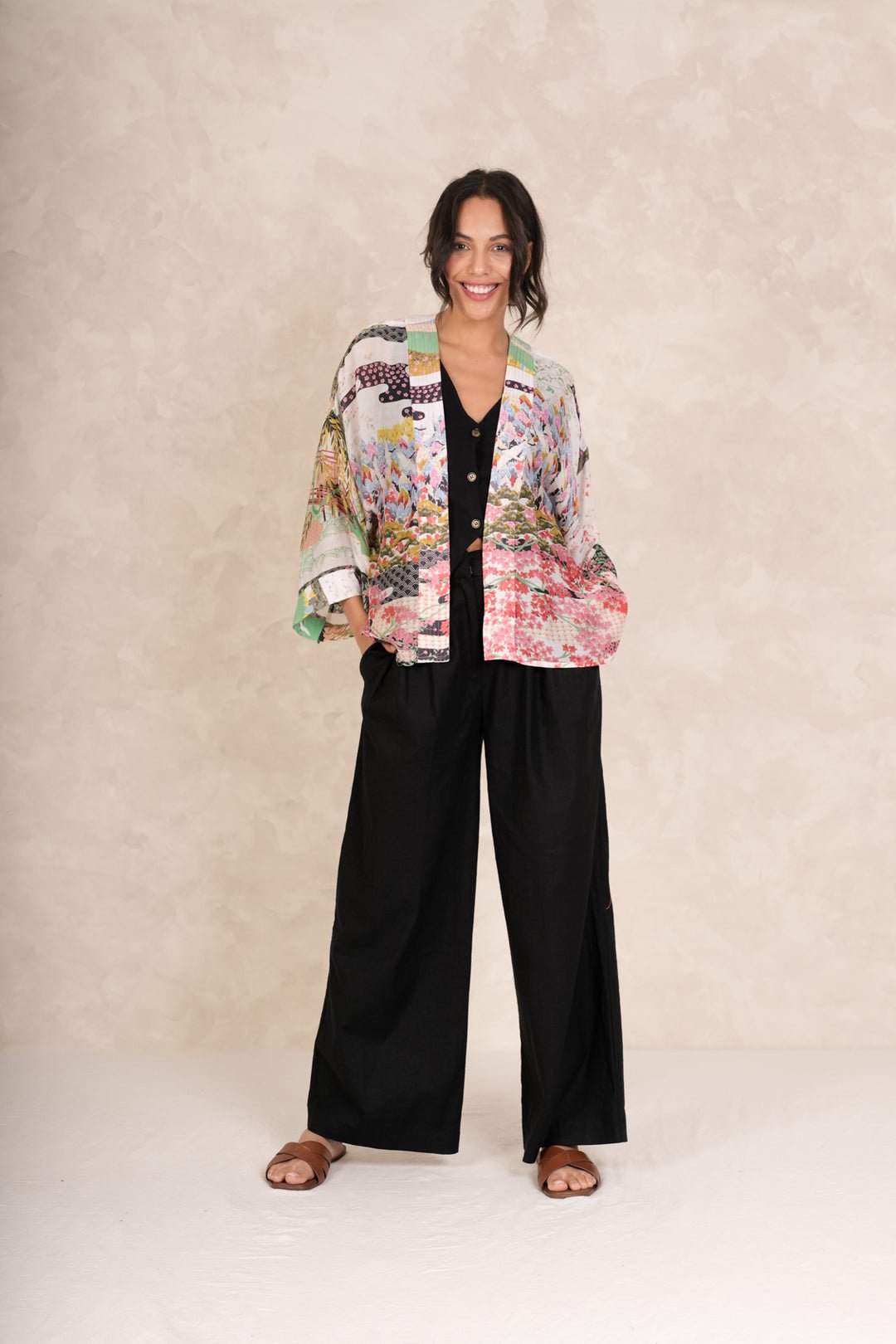 picture of One Hundred Stars Kimono Spring White - Number Two - womens - fashion - clothing - One Hundred Stars 1