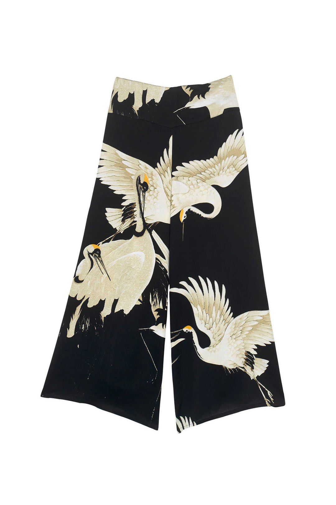 picture of One Hundred Stars Palazzo Pants Stork Black - Number Two - womens - fashion - ethical - clothing - One Hundred