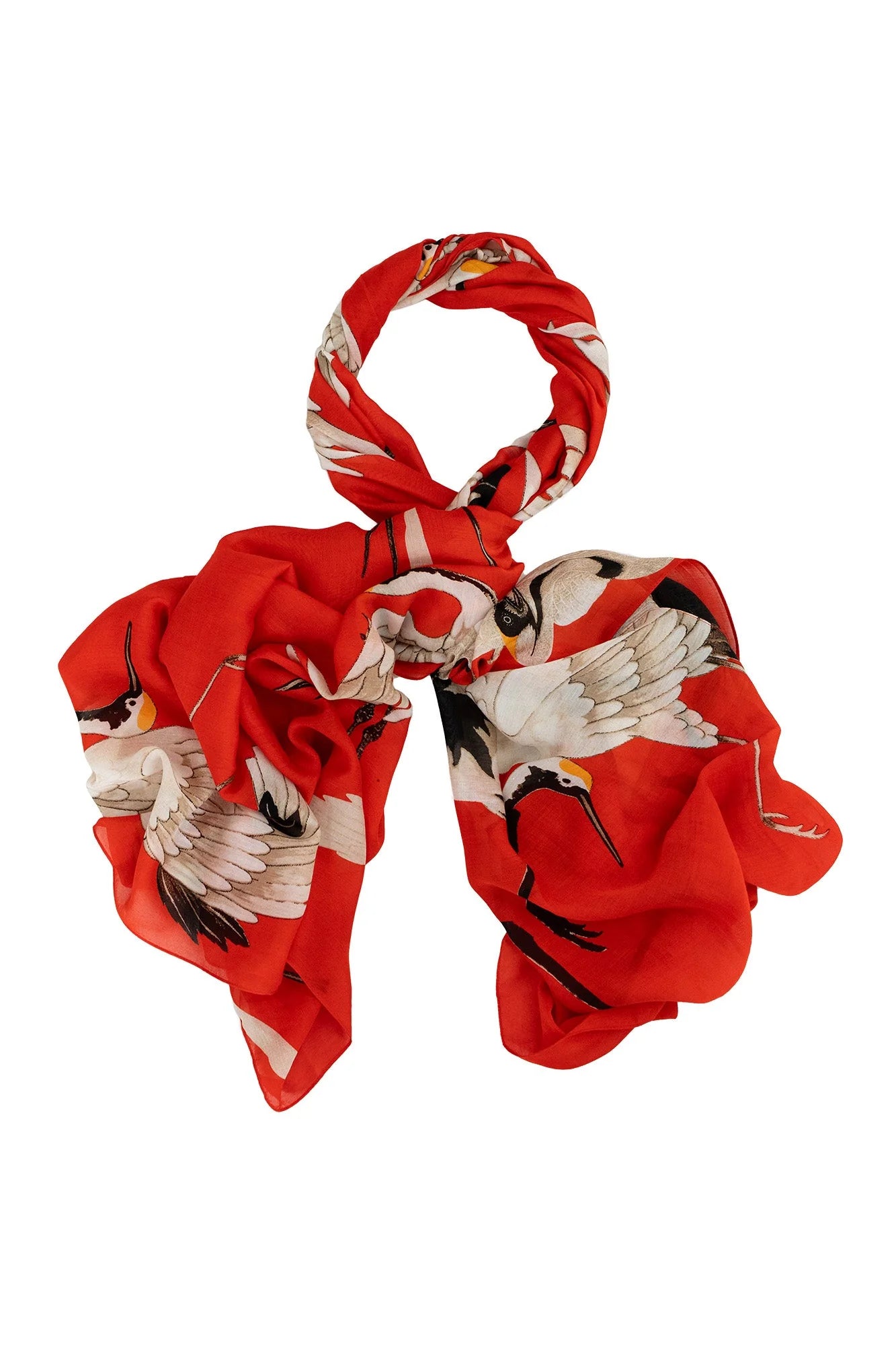 picture of One Hundred Stars Scarf - Stork Scarlet - Number Two - womens - fashion - accessories - One Hundred Stars 3