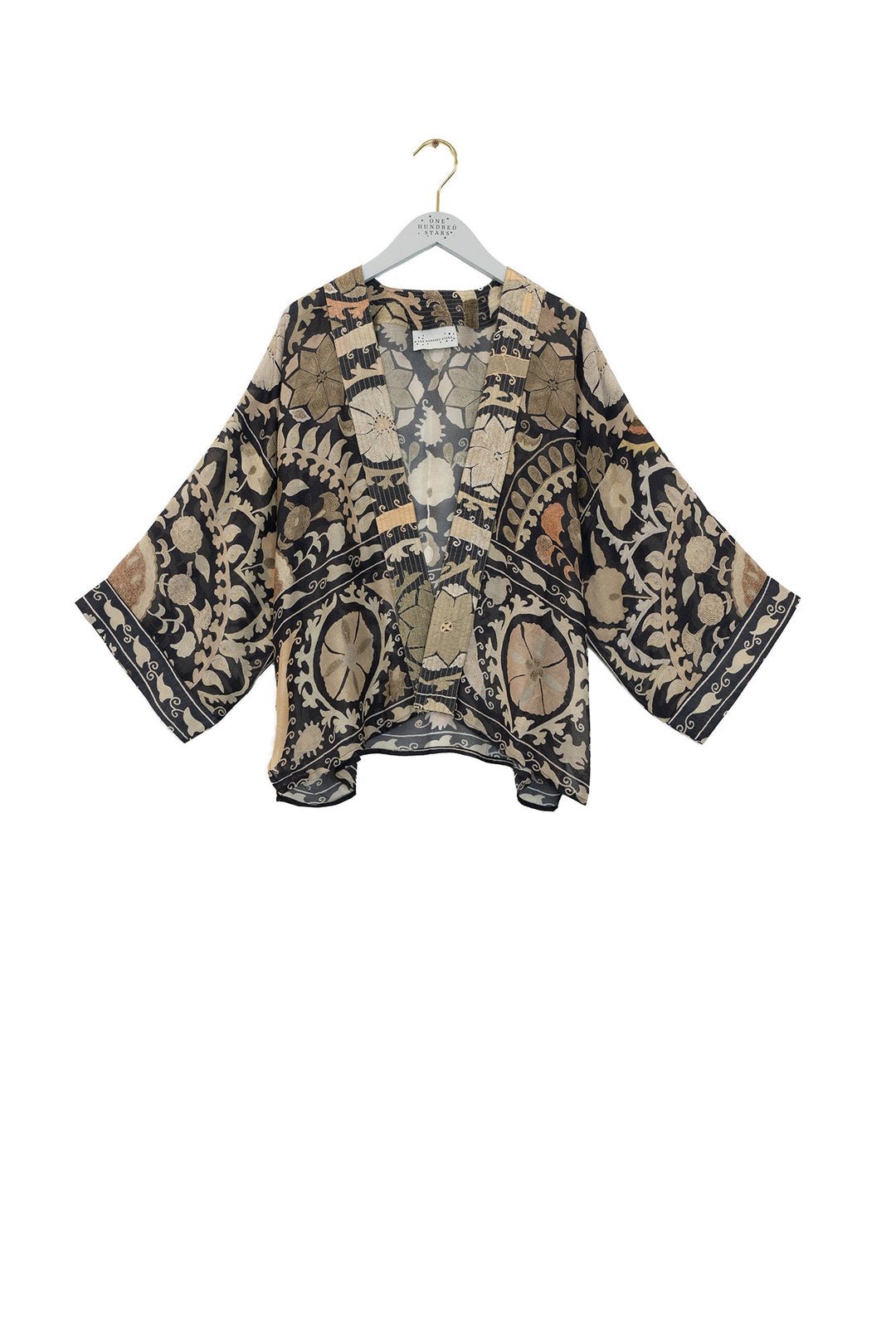 One Hundred Stars Kimono Susani CharcoalclothingOne Hundred StarsNumber Two