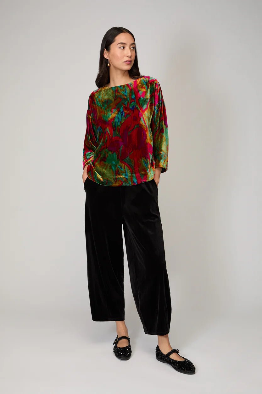 picture of Sahara Textured Velvet Botanicals Top - Number Two - womens - fashion - clothing - Sahara 4