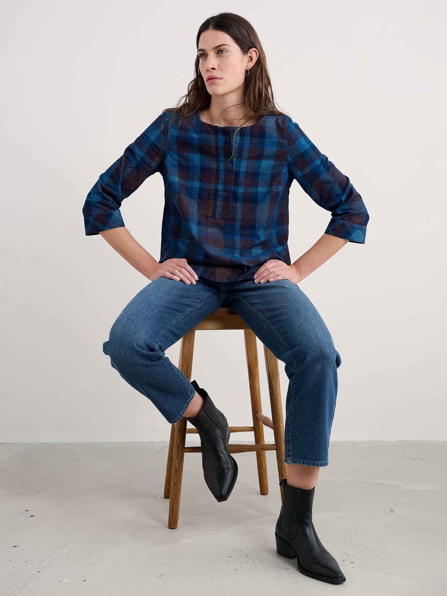 picture of Seasalt Tithonia Top - Honesty Sea Cave - Number Two - womens - fashion - clothing - Seasalt 3