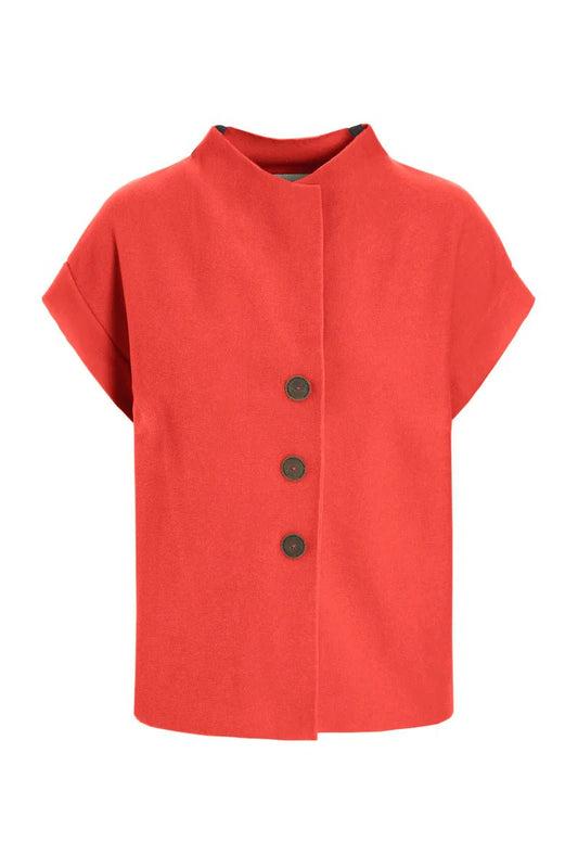 picture of Henriette Steffensen Vest - Tomato - Number Two - womens - fashion - clothing - Henriette Steffensen 1