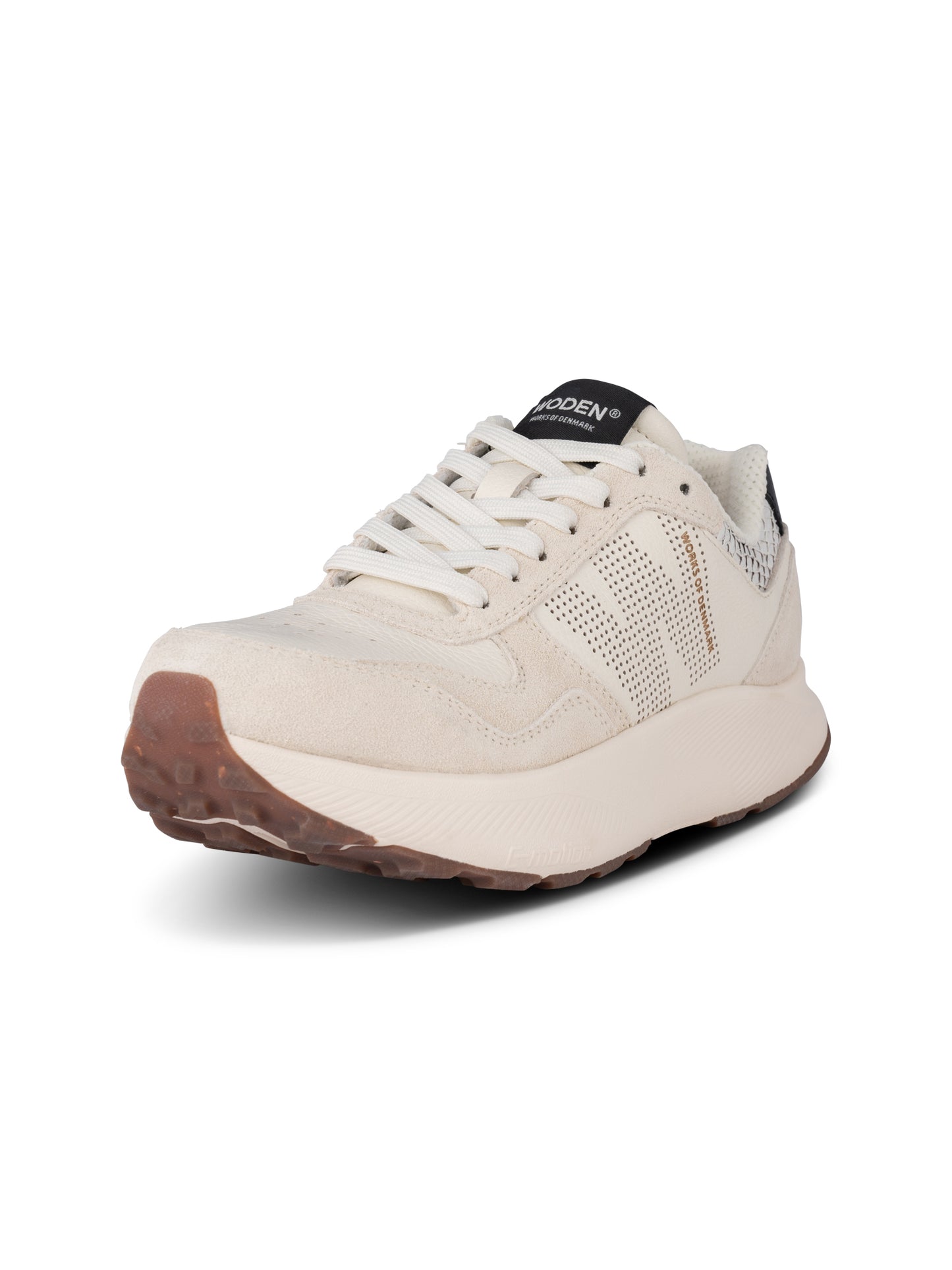 picture of Woden Mathide Leather Trainer - Blanc De Blanc - Number Two - womens - fashion - Footwear - Woden 2