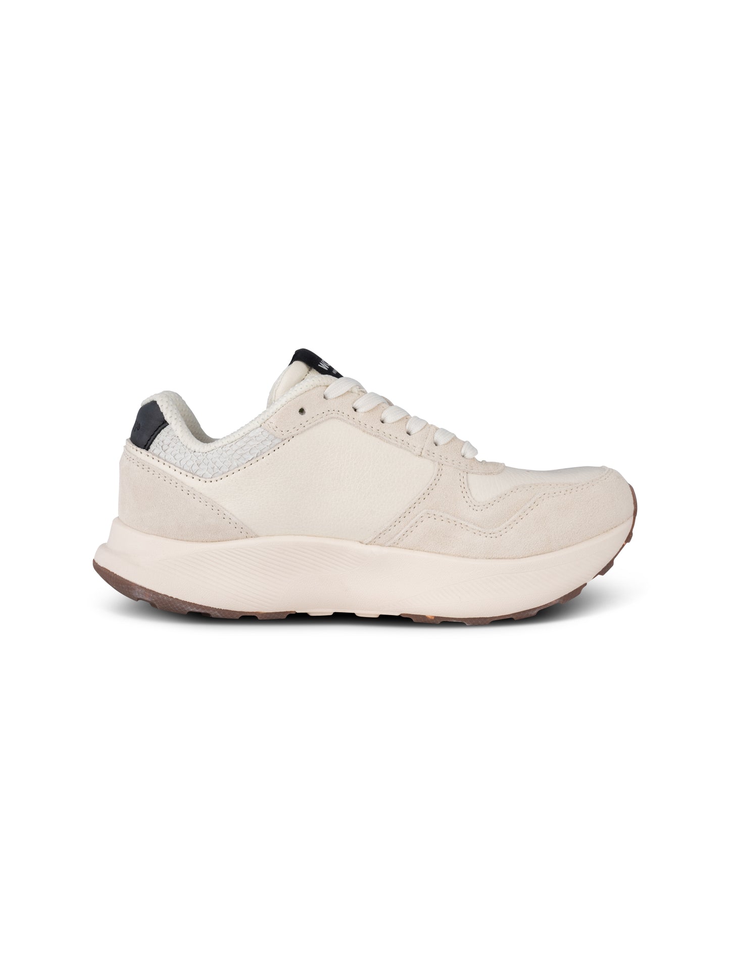 picture of Woden Mathide Leather Trainer - Blanc De Blanc - Number Two - womens - fashion - Footwear - Woden 4