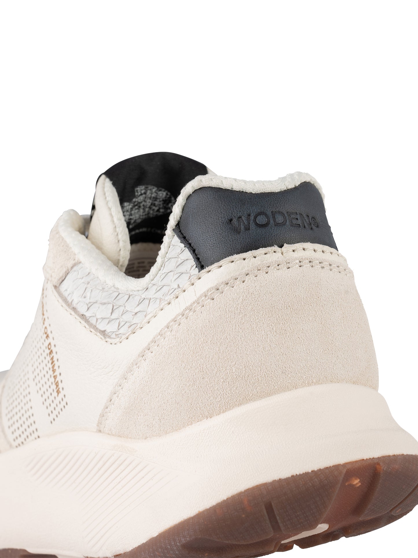 picture of Woden Mathide Leather Trainer - Blanc De Blanc - Number Two - womens - fashion - Footwear - Woden 8