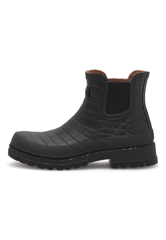 picture of Woden Liv Croco Waterproof - Black - Number Two - womens - fashion - Footwear - Woden 1