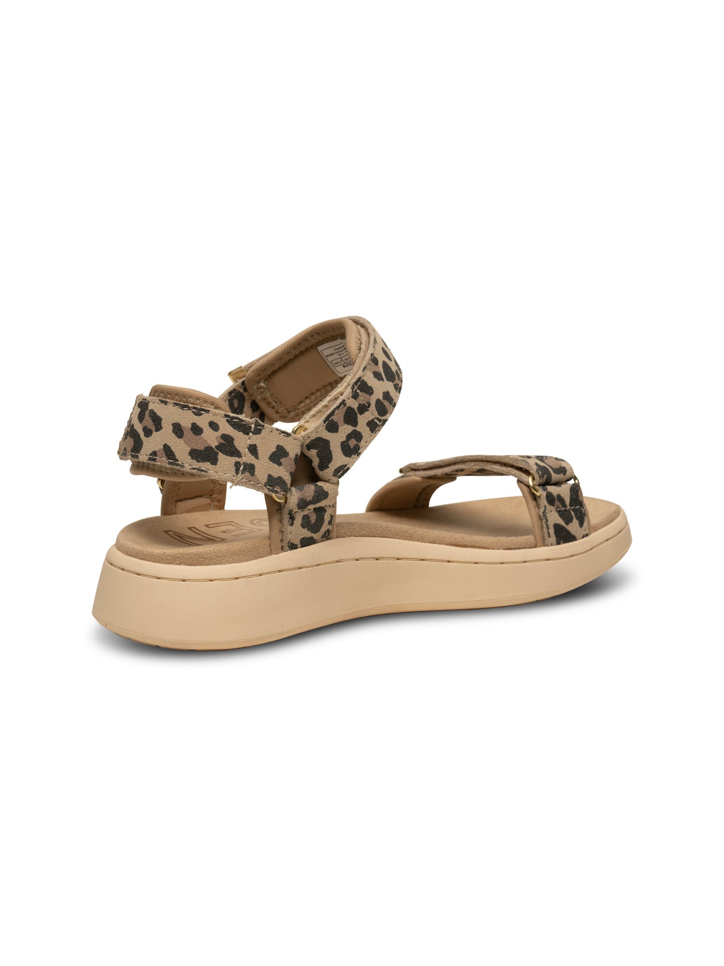 Woden Line Suede Sandal Leopard