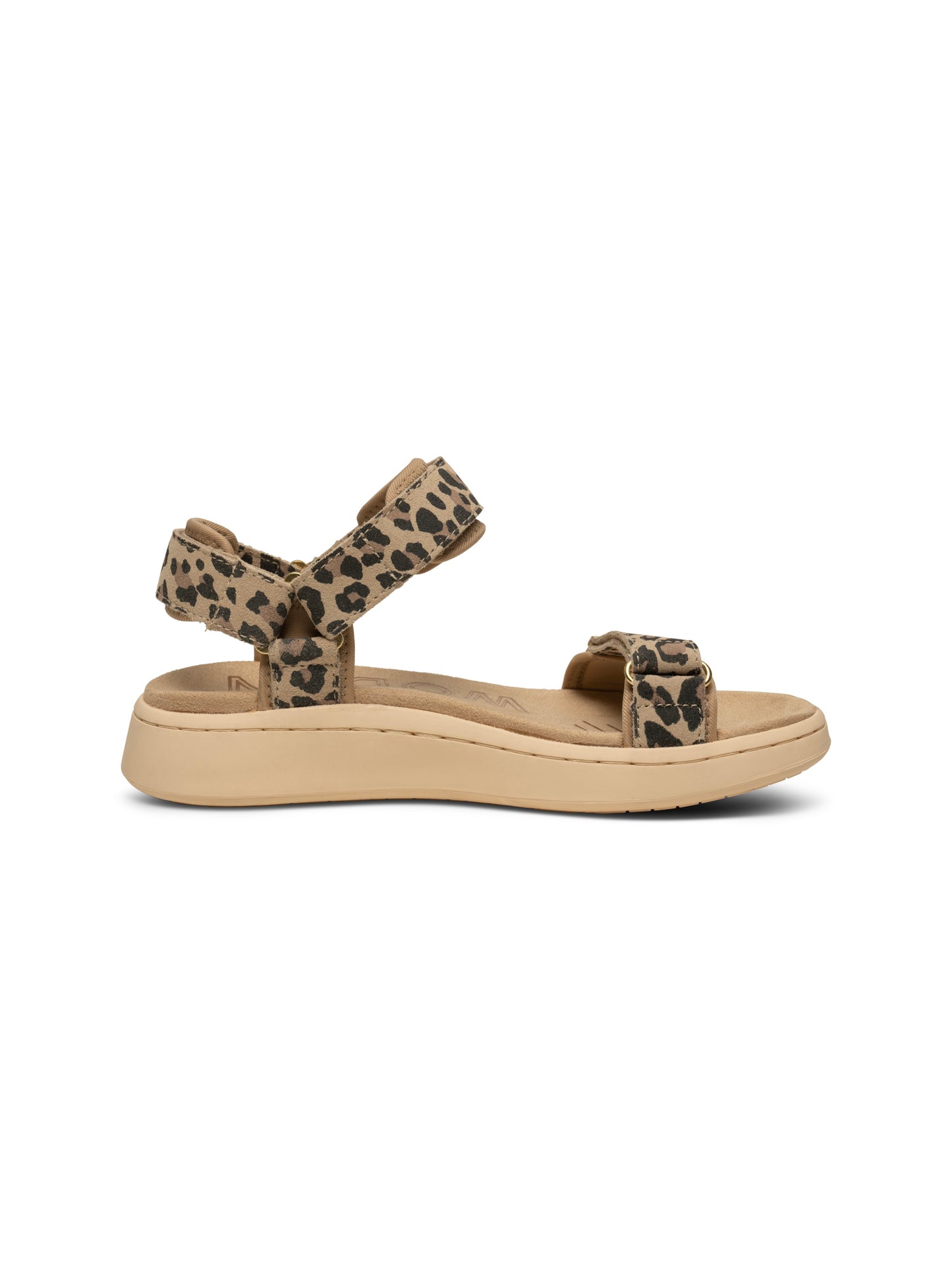 Woden Line Suede Sandal Leopard