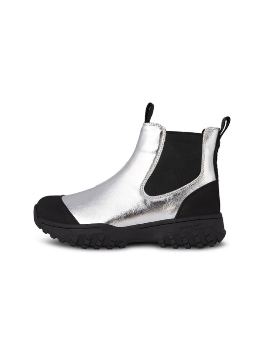 picture of Woden Magda Metallic Waterproof Silver - Number Two - womens - fashion - Footwear - Woden 1