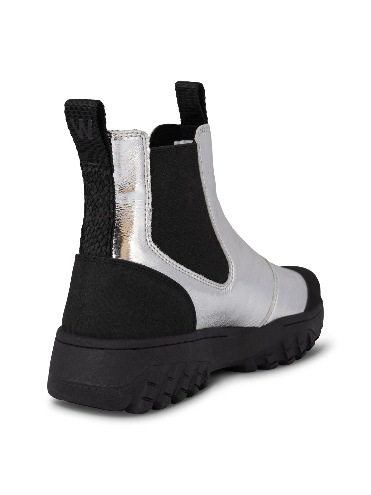 picture of Woden Magda Metallic Waterproof Silver - Number Two - womens - fashion - Footwear - Woden 3