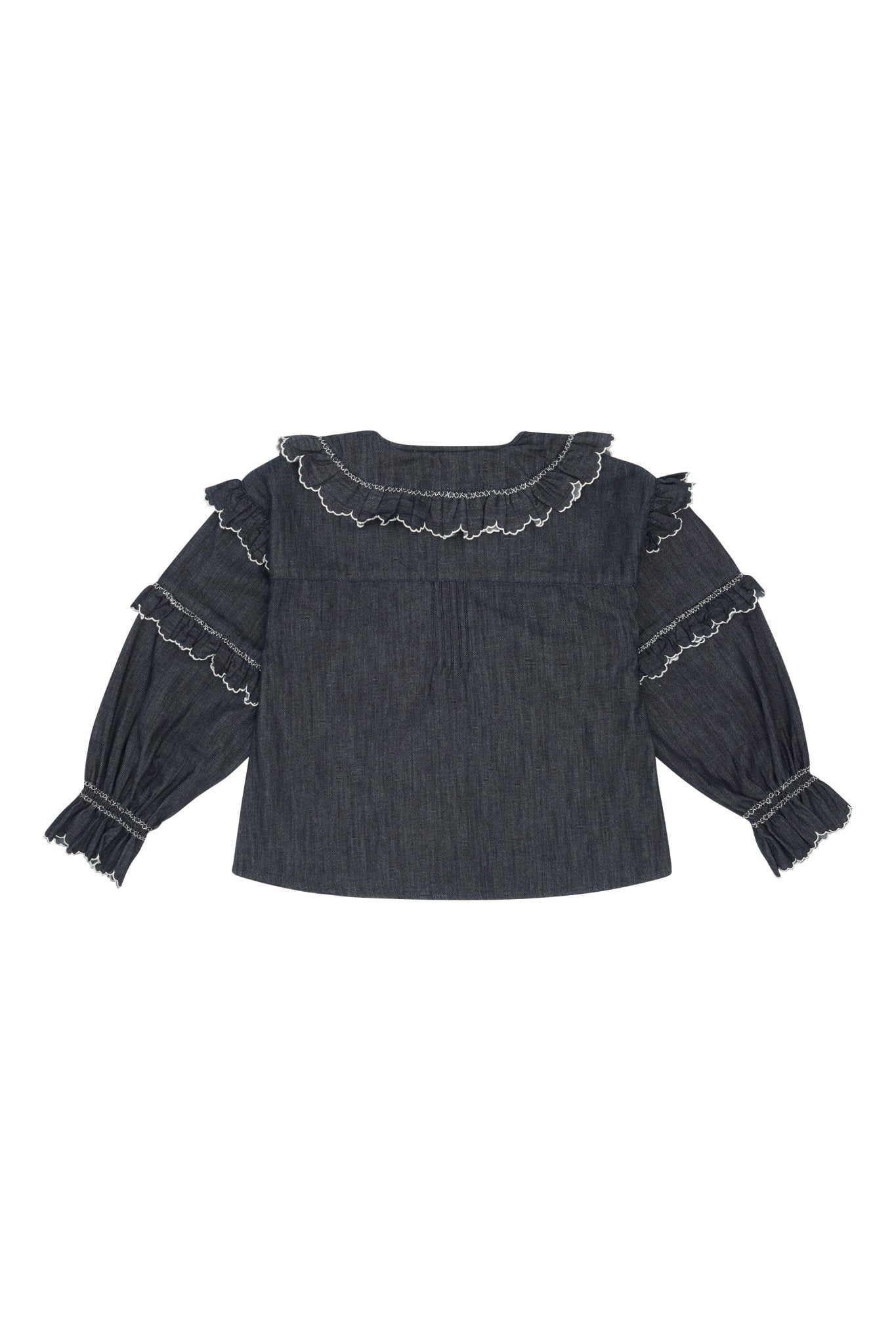picture of Seventy + Mochi Phoebe Blouse - Indigo Rinse - Number Two - womens - fashion - clothing - Seventy + Mochi 2