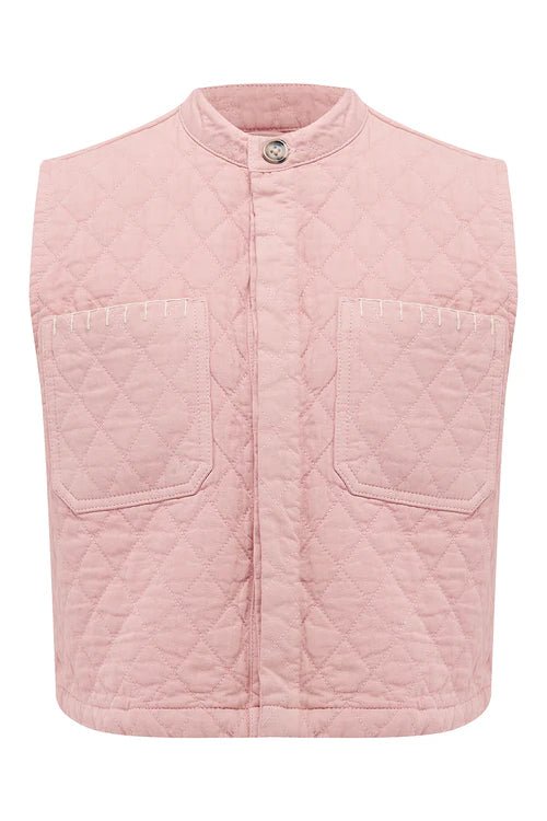 picture of Seventy + Mochi Quilted Pablo Vest - Peony Pink - Number Two - womens - fashion - clothing - Seventy + Mochi 2