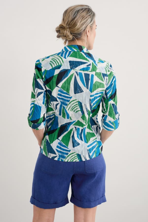 Seasalt Larissa Shirt Organic Cotton Spinnaker Sails Hedgerow