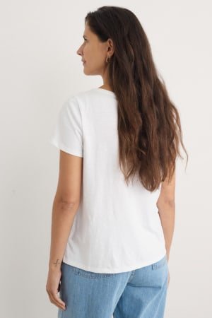 picture of Seasalt Appletree T-Shirt Organic - Salt - Number Two - womens - fashion - clothing - Seasalt 5