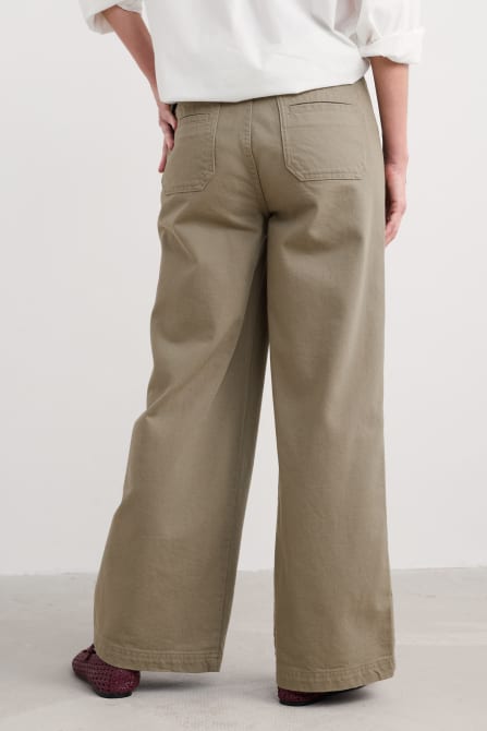 picture of Seasalt Milly Organic Cotton Trousers - Silt - Number Two - womens - fashion - clothing - Seasalt 5