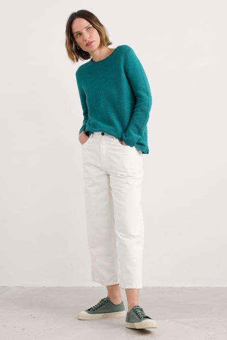 picture of Seasalt Makers Cotton Jumper - Emulsion - Number Two - womens - fashion - clothing - Seasalt 3