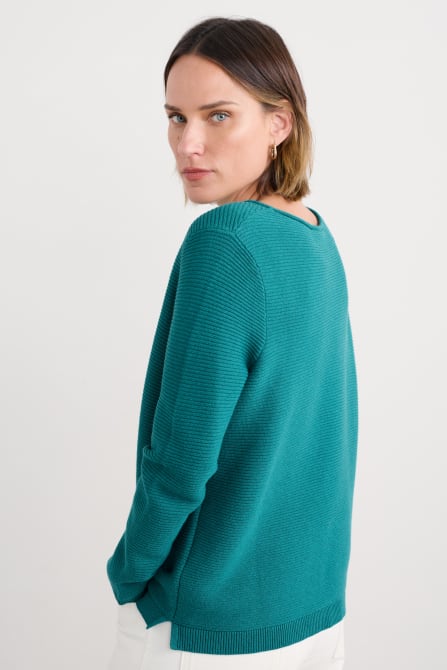 picture of Seasalt Makers Cotton Jumper - Emulsion - Number Two - womens - fashion - clothing - Seasalt 5