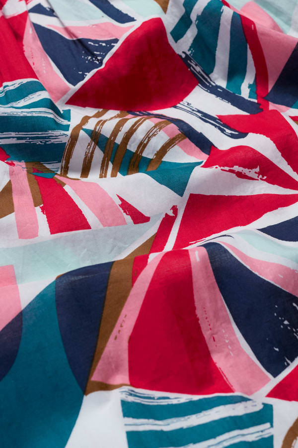 picture of Seasalt Mevagissey Midi Skirt in Organic Cotton Spinnaker Sails Chalk - Number Two - womens - fashion - ethical -