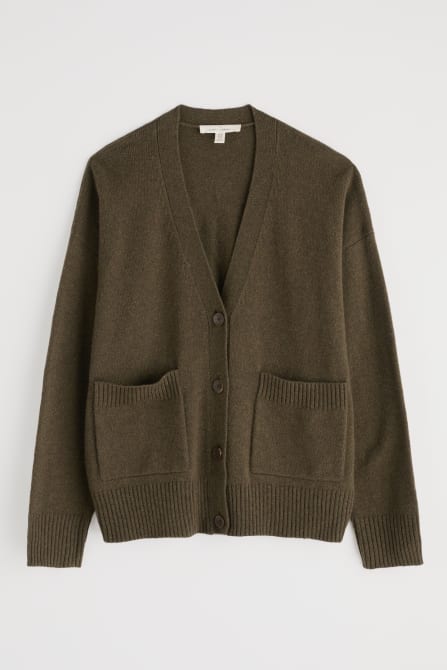 picture of Seasalt Senara Merino Blend Cardigan - Rich Olive - Number Two - womens - fashion - clothing - Seasalt 2
