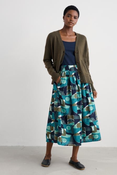 picture of Seasalt Senara Merino Blend Cardigan - Rich Olive - Number Two - womens - fashion - clothing - Seasalt 4