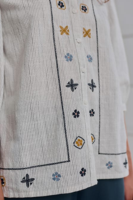 picture of Seasalt Hope Cottage Embroidered Blouse - Number Two - womens - fashion - clothing - Seasalt 5