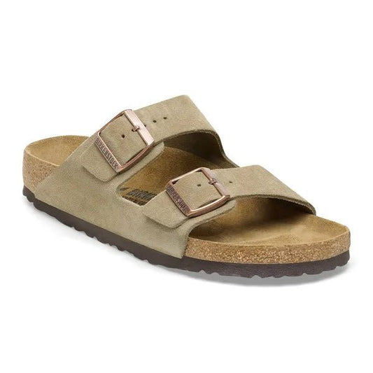picture of Birkenstock Arizona Suede Leather Taupe - Number Two - womens - fashion - Footwear - Birkenstock 1