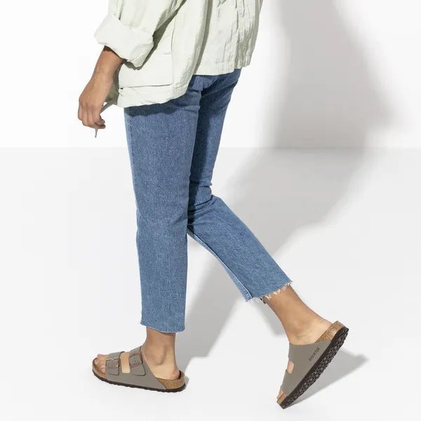 picture of Birkenstock Arizona BirkoFlor Nubuck Stone - Number Two - womens - fashion - Footwear - Birkenstock 7