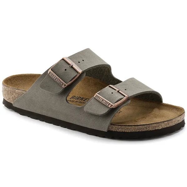 picture of Birkenstock Arizona BirkoFlor Nubuck Stone - Number Two - womens - fashion - Footwear - Birkenstock 1