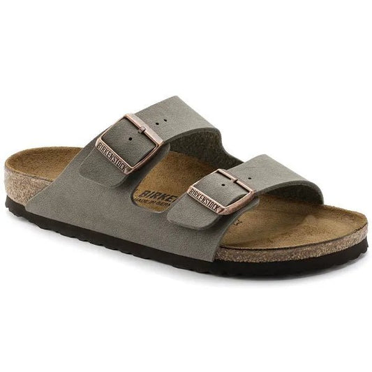 picture of Birkenstock Arizona BirkoFlor Nubuck Stone - Number Two - womens - fashion - Footwear - Birkenstock 1