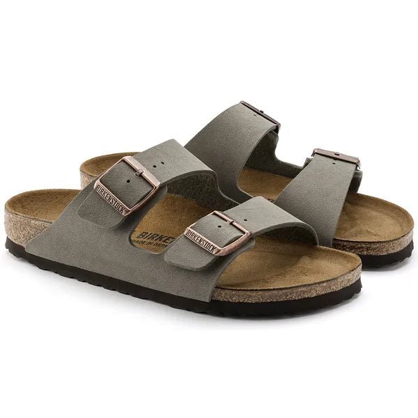 picture of Birkenstock Arizona BirkoFlor Nubuck Stone - Number Two - womens - fashion - Footwear - Birkenstock 5