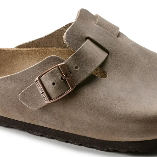 picture of Birkenstock Boston Natural Oiled Leather Tabacco - Number Two - womens - fashion - ethical - Footwear -Birkenstock