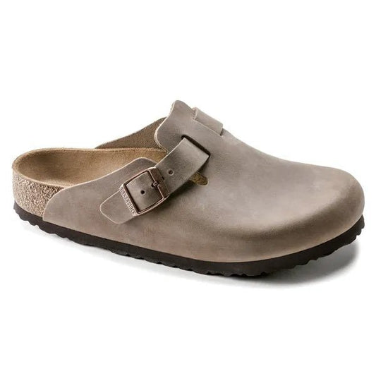 picture of Birkenstock Boston Natural Oiled Leather Tabacco - Number Two - womens - fashion - ethical - Footwear -Birkenstock