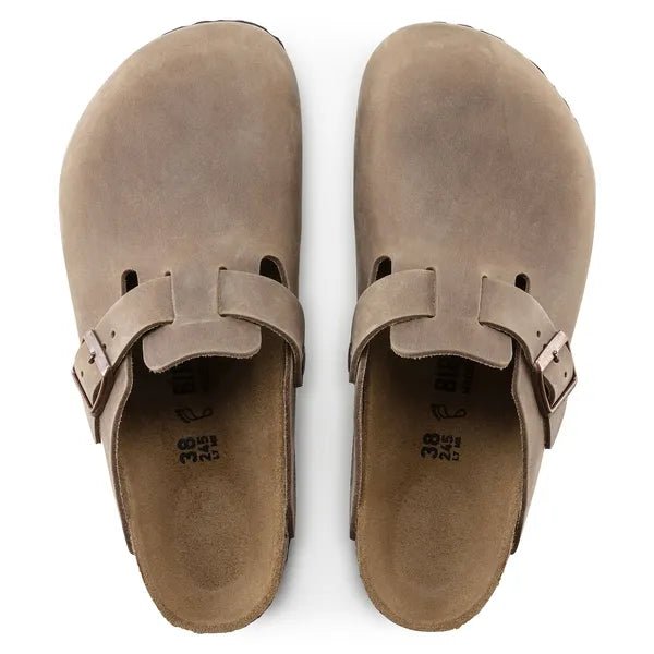 picture of Birkenstock Boston Natural Oiled Leather Tabacco - Number Two - womens - fashion - ethical - Footwear -Birkenstock