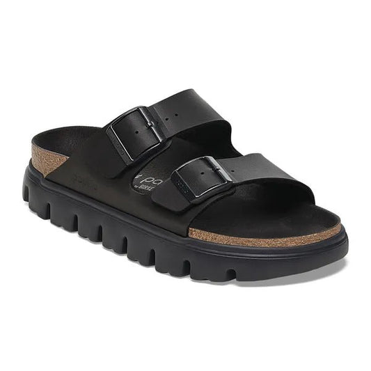 picture of Birkenstock Arizona Chunky Birko - Flor Black/Black - Number Two - womens - fashion - ethical - Footwear - Birken