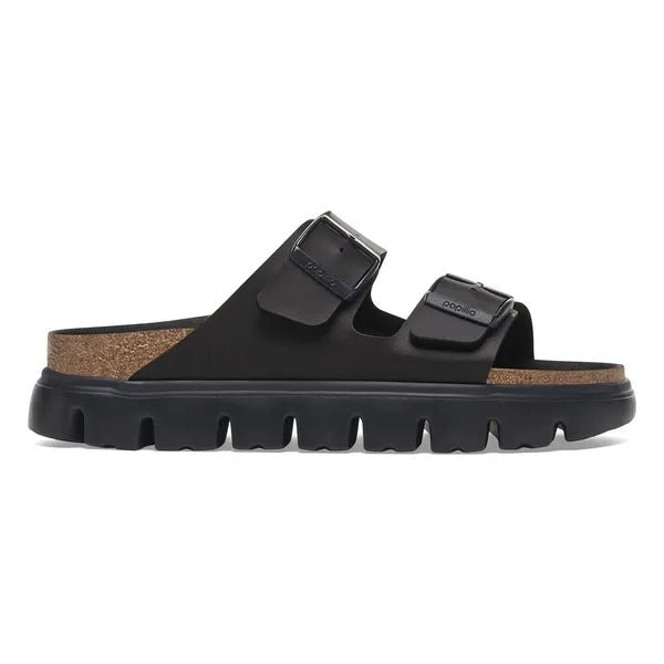 picture of Birkenstock Arizona Chunky Birko - Flor Black/Black - Number Two - womens - fashion - ethical - Footwear - Birken