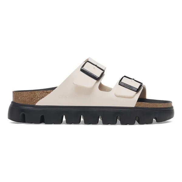 Birkenstock Arizona Chunky Birko-Flor Eggshell/Black