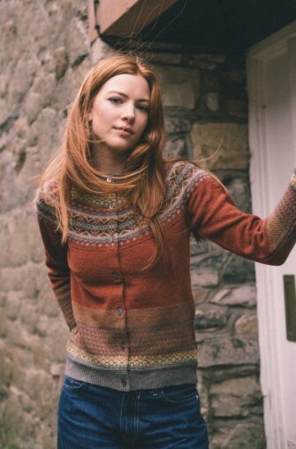 picture of Eribe Alpine Short Cardigan - Copperleaf - Number Two - womens - fashion - clothing - Eribe 1