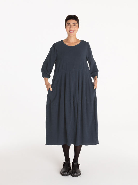 picture of Cut Loose 3/4 Sleeve Bubble Dress Mini Check - Tidal - Number Two - womens - fashion - clothing - Cut Loose 1