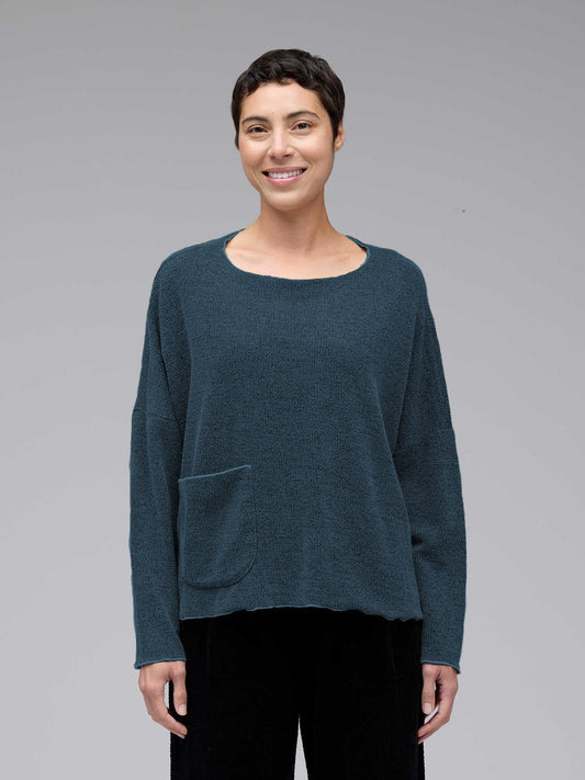 picture of Cut Loose Pocket Pullover - Tidal - Number Two - womens - fashion - clothing - Cut Loose 1