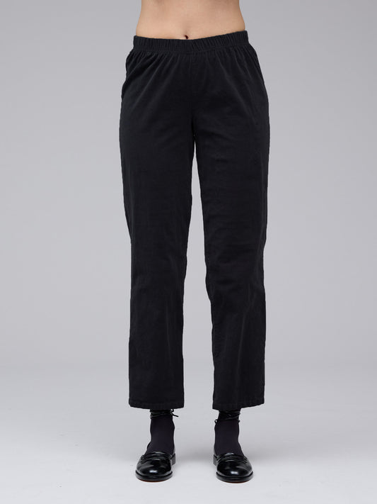 picture of Cut Loose Mini Cord Slim Pant - Black - Number Two - womens - fashion - clothing - Cut Loose 1