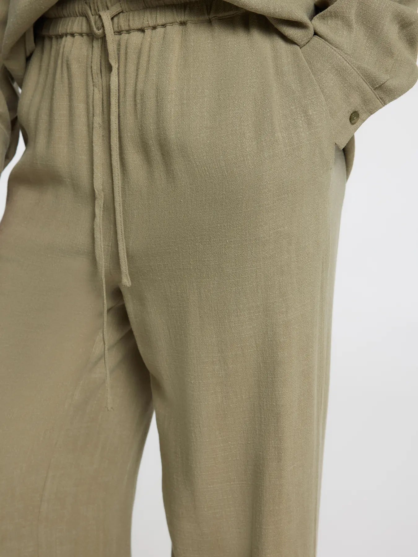 Selected Femme Viva High Waist Trousers Vetiver
