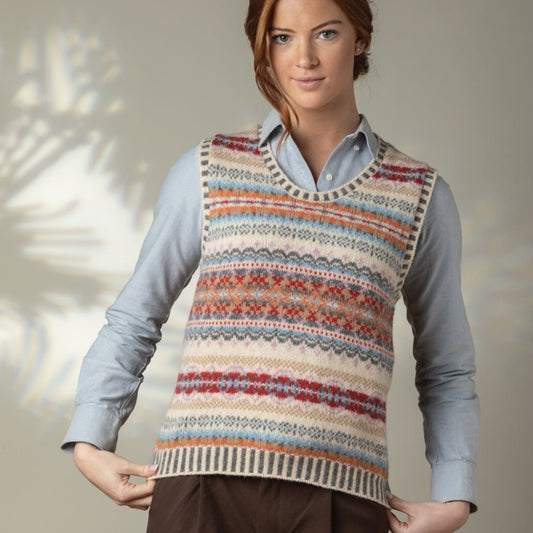 picture of Eribe Westray Straight Vest - Mallaig - Number Two - womens - fashion - clothing - Eribe 1