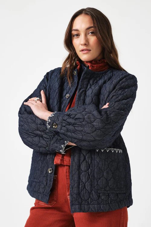 picture of Seventy + Mochi Quilted Frida Jacket - Nightfall - Number Two - womens - fashion - clothing - Seventy + Mochi 5