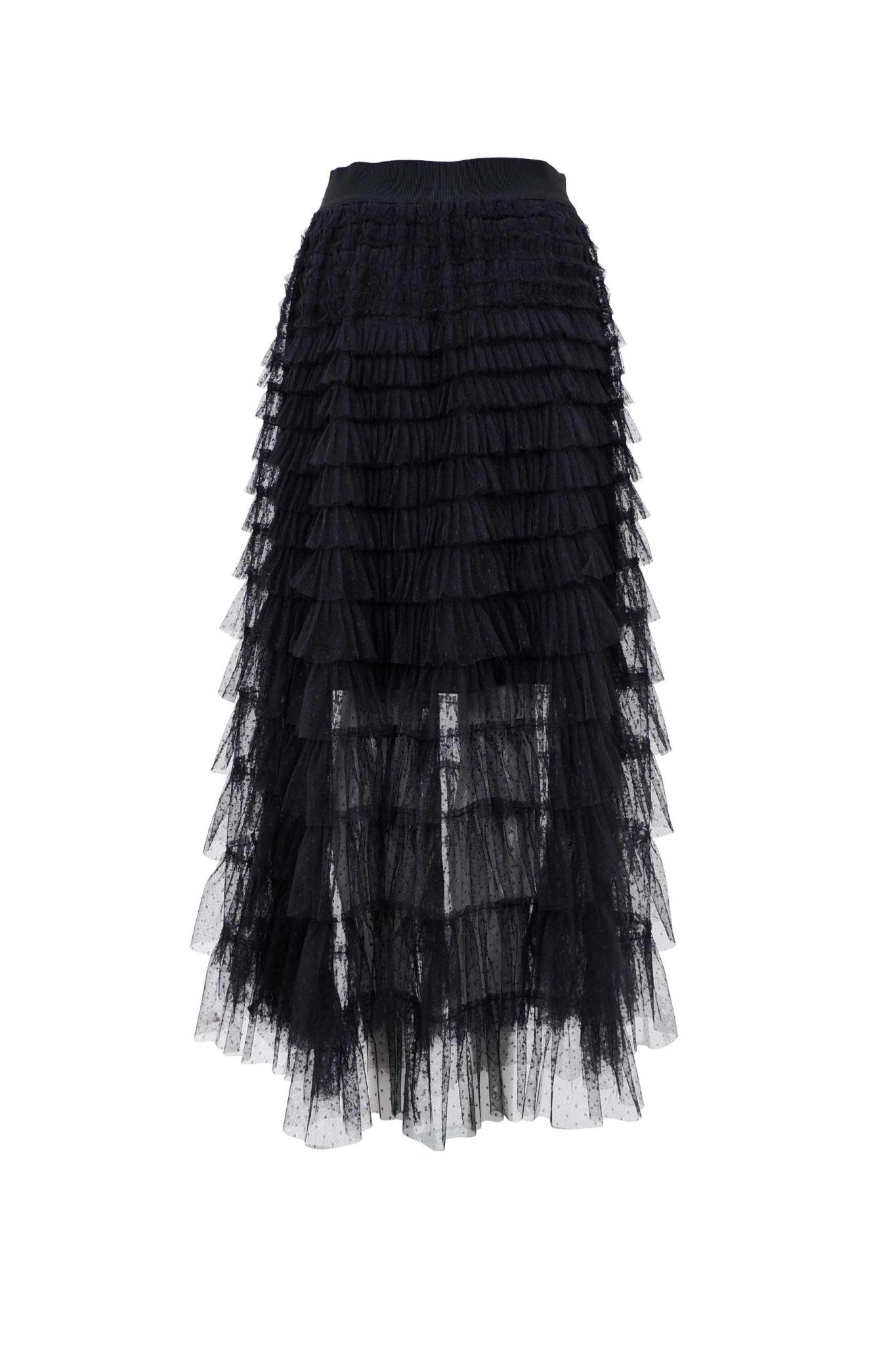 picture of Black Colour ANGELINA mesh Skirt - Black - Number Two - womens - fashion - clothing - Black Colour 4