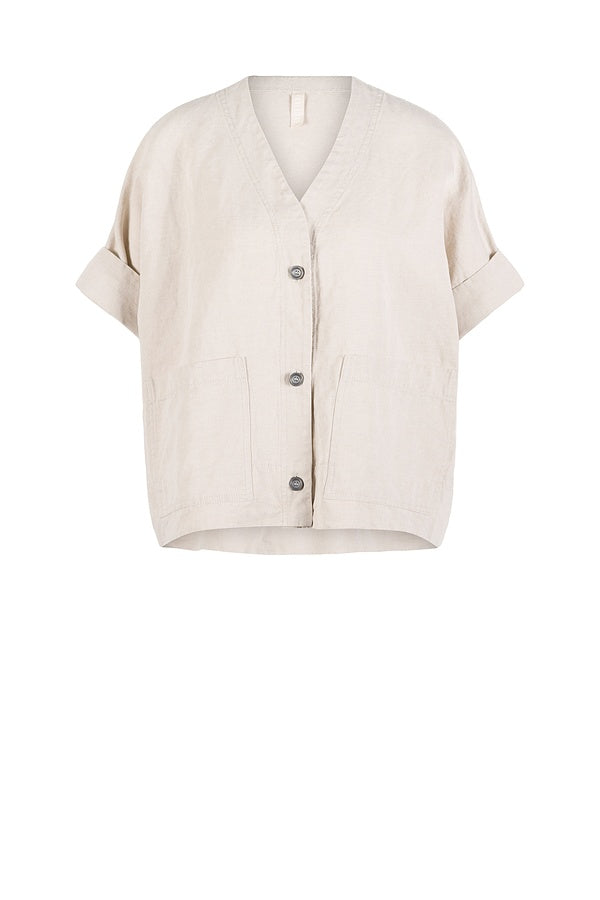 Ischiko 507 Cotton Linen Twill Jacket Nettle