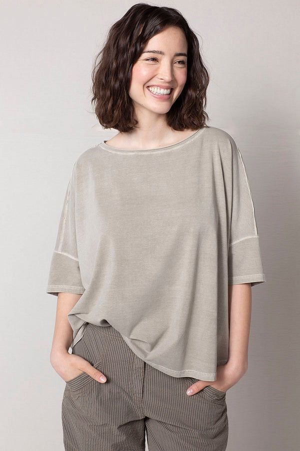 Ischiko 506 Cotton Stretch Jersey Shirt Garden