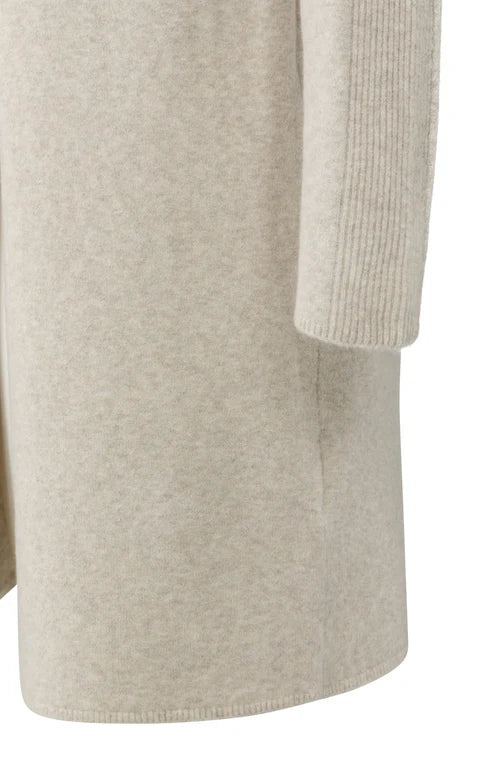 picture of Yaya Long Cardigan with Gilet - Cloud Grey Melange - Number Two - womens - fashion - clothing - Yaya 9